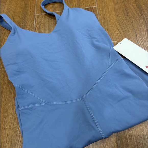 LULULEMON Align 6” Bodysuit Oasis Blue OASB Size 8 - Picture 7 of 8
